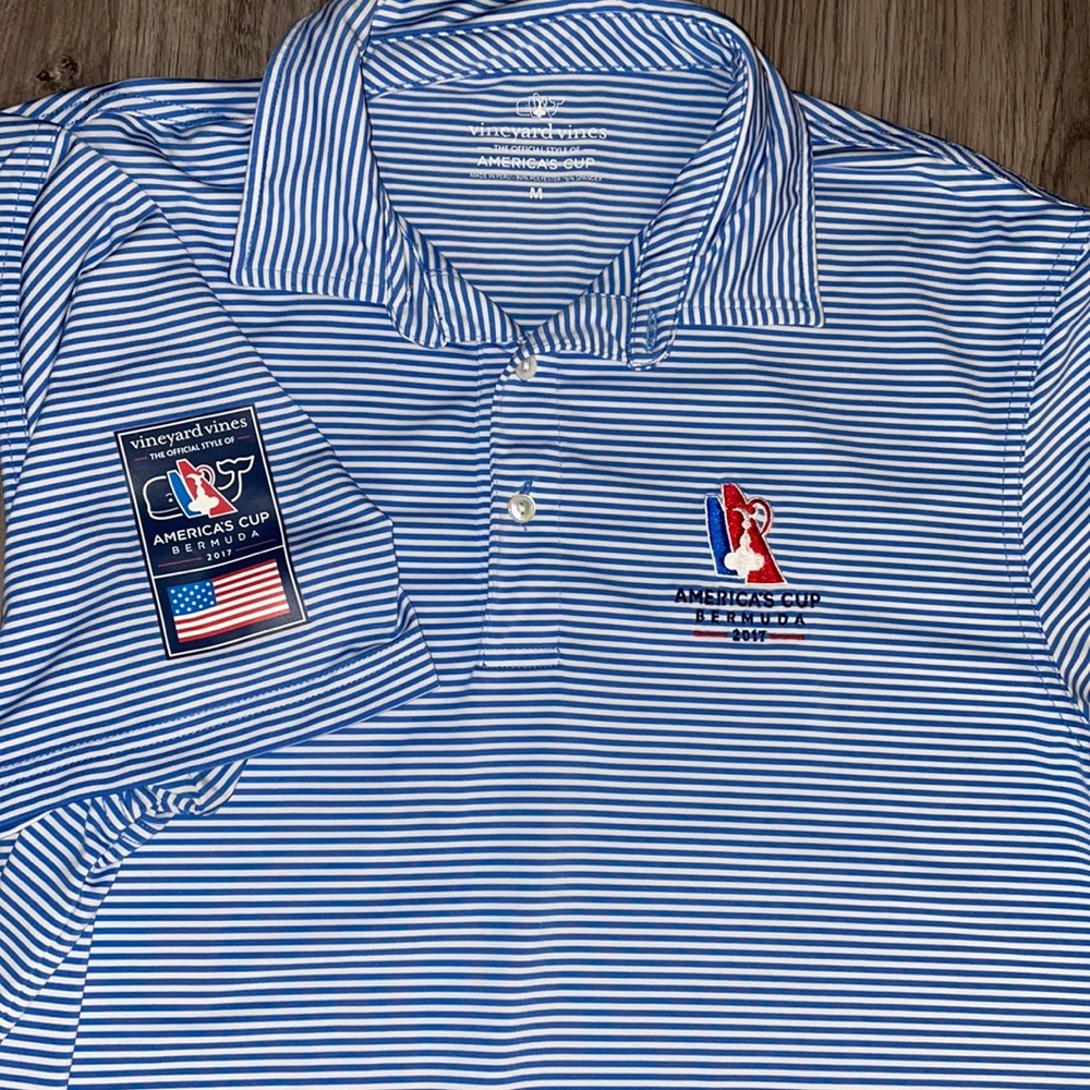 Vineyard Vines Americas Cup 2017 Striped Polo